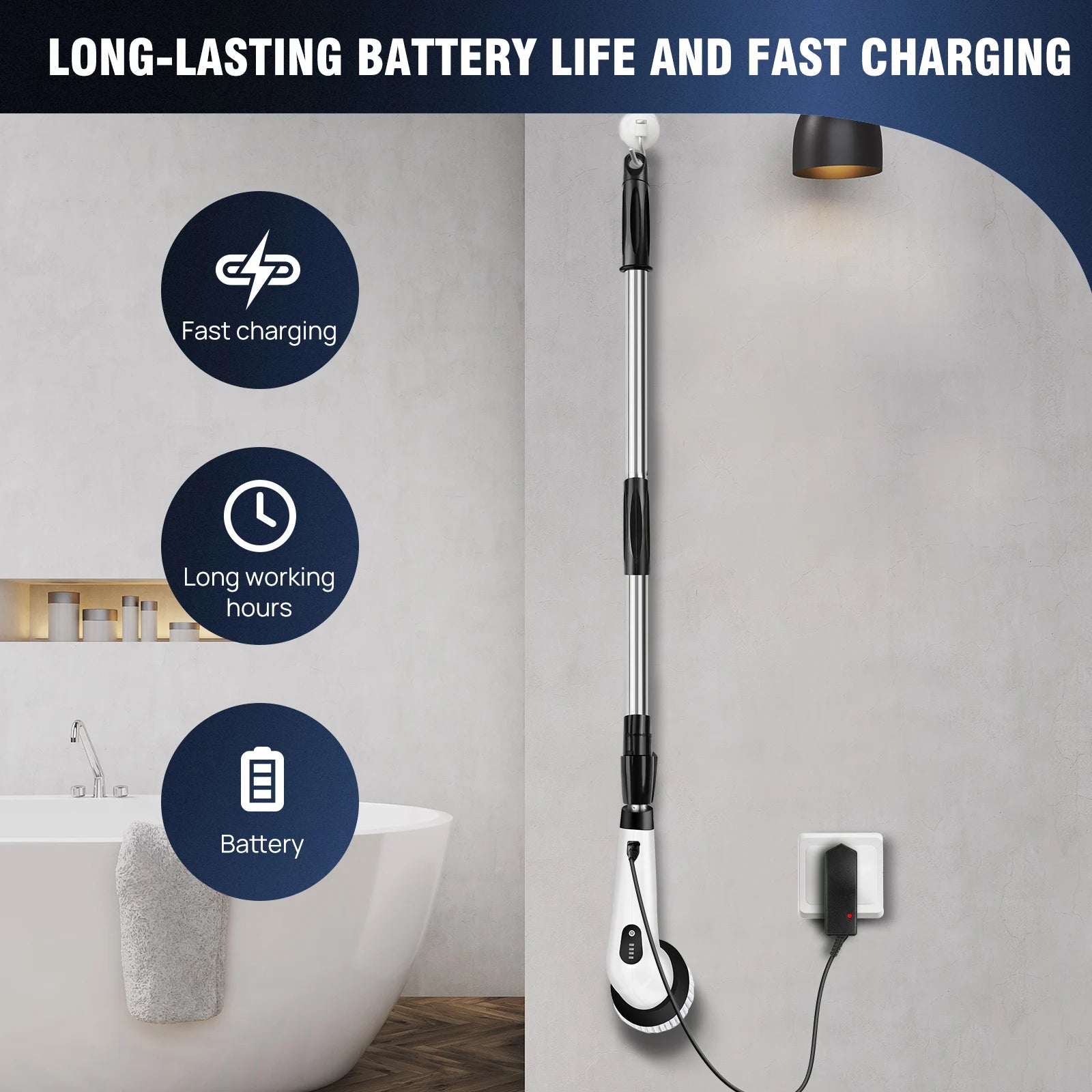 CleanEase Electric Spin Scrubber